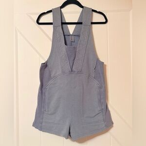 AS Revival Altar’d State Blue Don’t Sweat It Romper Lounge Overall Shorts XS